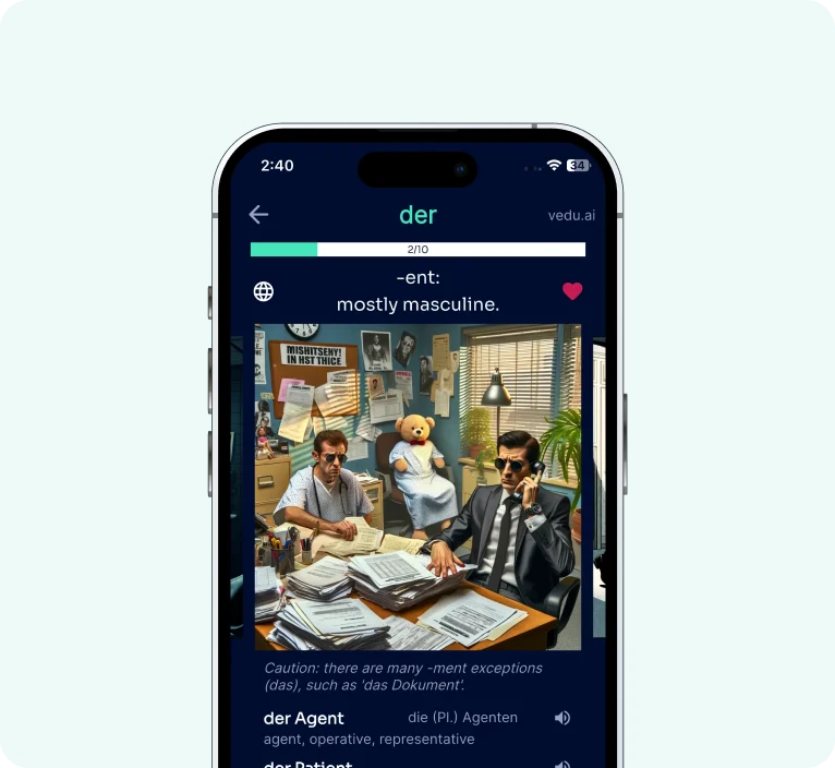 Vedu – AI-Powered German Language Learning